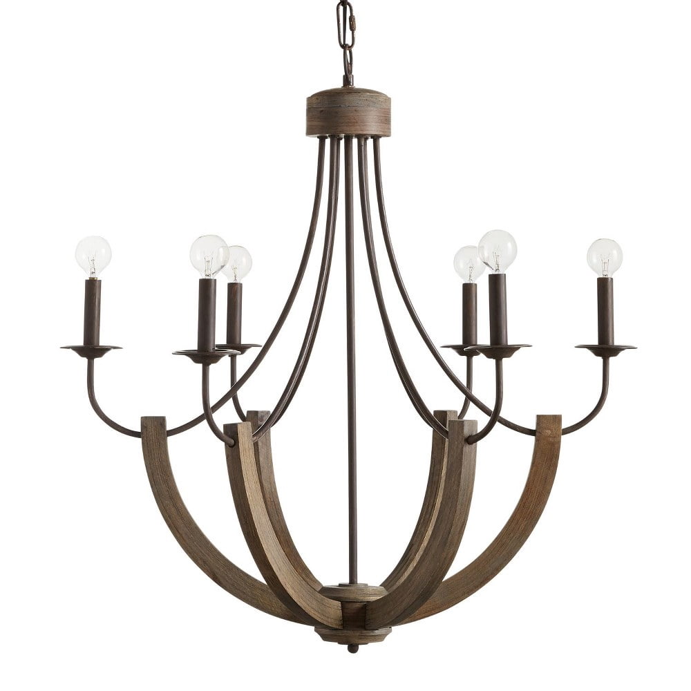 Capital Lighting - Tybee - Chandelier 6 Light Nordic Grey - in Industrial style