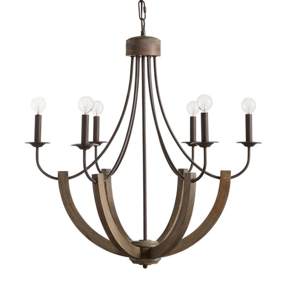 Capital Lighting - Tybee - Chandelier 6 Light Nordic Grey - in Industrial style