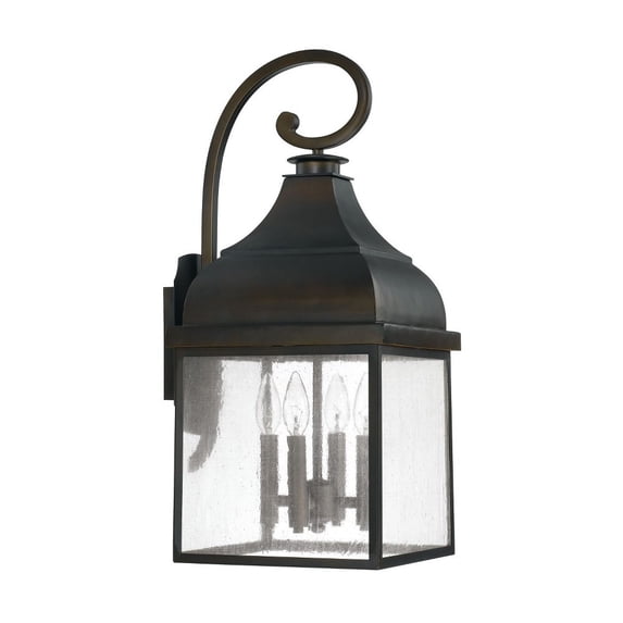 Capital Lighting Westridge Old Bronze 4 Light Outdoor Wall Lantern