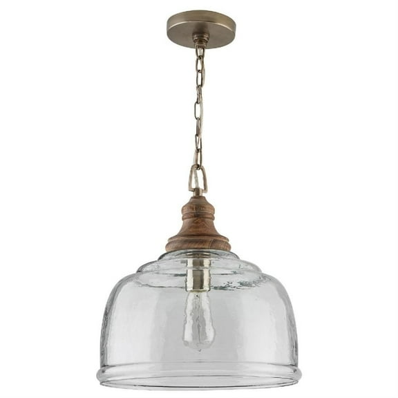 14 Inch 1 Light Pendant In Urban/Industrial Style 14 High By 15.5 Wide-Grey Wash Finish    -Traditional Installation Capital Lighting 330318Gy