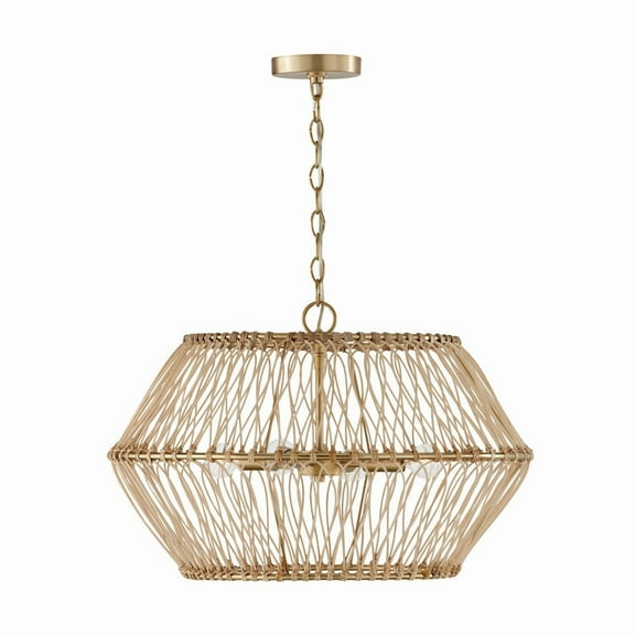 Capital Lighting - Wren - 4 Light Pendant In Coastal Style-15.25 Inches Tall and