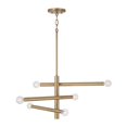 thumbnail image 1 of Capital Lighting - Zane - 6 Light Chandelier In Modern Style-12 Inches Tall and, 1 of 3