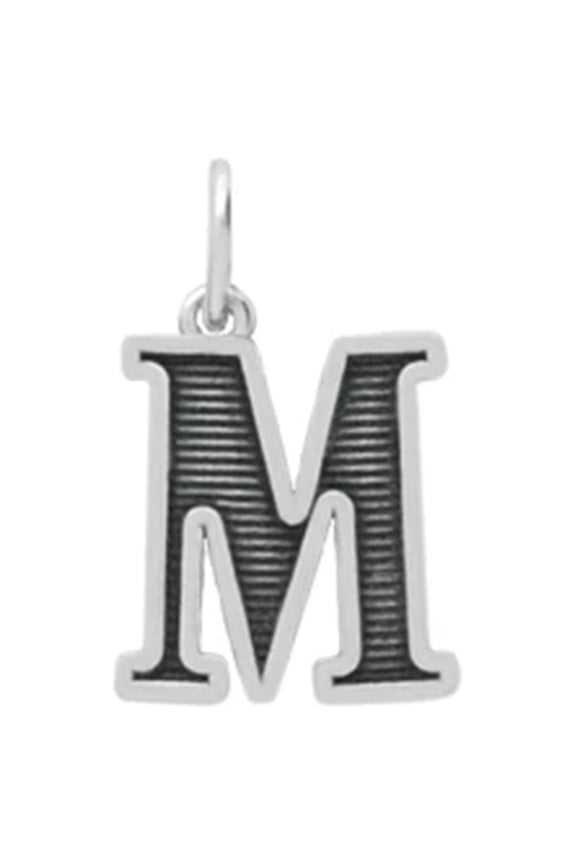 Capital M Designer Alphabetical 925 Sterling Silver Valentines Day Gifts Pendant Jewelry
