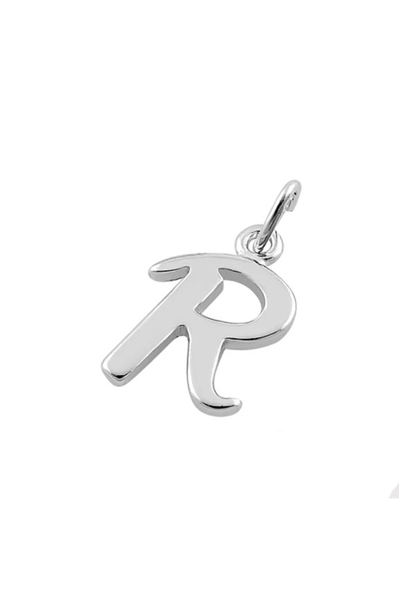 Capital R Simple Alphabetical 925 Sterling Silver Mother's Day Gift Pendant Jewelry