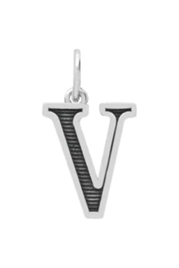 Capital V Designer Alphabetical 925 Sterling Silver Mother's Day Gift Pendant Jewelry