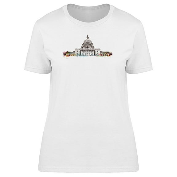 Capitol Building In Washington T-Shirt Men -Image by Shutterstock, Male Small