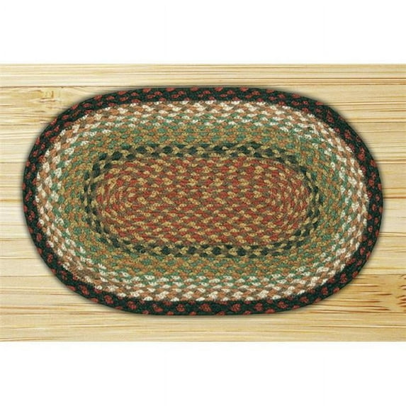 Capitol Importing 00-019 Burgundy-Mustard - 10 in. x 15 in. Oval Swatch