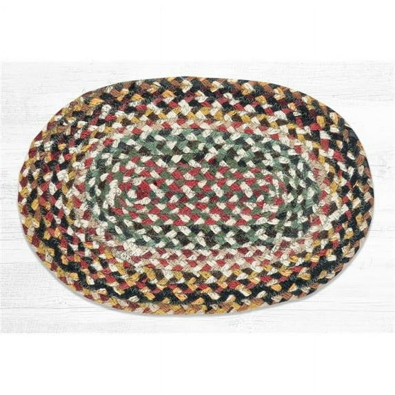 Capitol Importing 00-999 10 x 15 in. Random Oval Swatch Area Rug