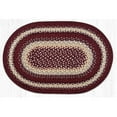 thumbnail image 1 of Capitol Importing 02-791 20 x 30 in. C-791 Oval Braided Rug, Burgundy, Gray & Cream, 1 of 2