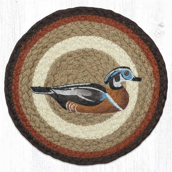 Capitol Importing 10 in. MSPR-620 Wood Duck Printed Round Trivet