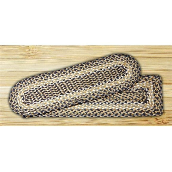 Capitol Importing 19-005 Blue-Natural - 27 in. x 8.25 in. Oval Stair Tread