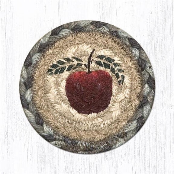Capitol Importing 31-IC042A 5 x 5 in. Apple Printed Round Coaster