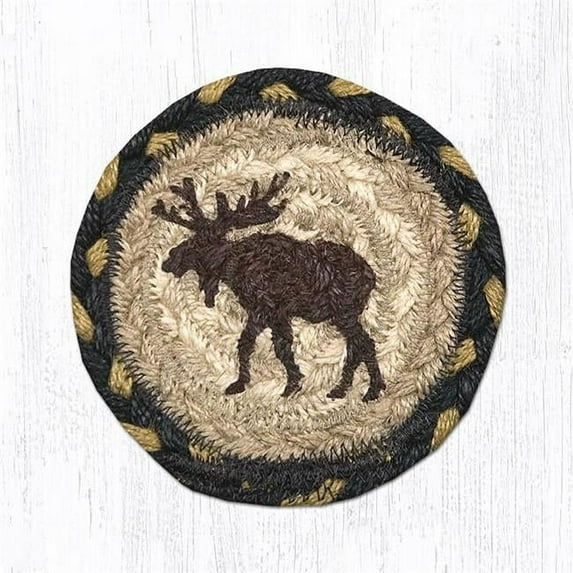 Capitol Importing 31-IC043M 5 x 5 in. Moose Printed Round Coaster
