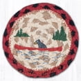 thumbnail image 1 of Capitol Importing 31-IC396BC 5 x 5 in. Bears Canoe Printed Coaster Round Rug, 1 of 1
