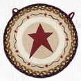 thumbnail image 1 of Capitol Importing 49-CH019PSB 15.5 x 15.5 in. CH-19 Primitive Star Round Chair Pad, Burgundy, 1 of 1