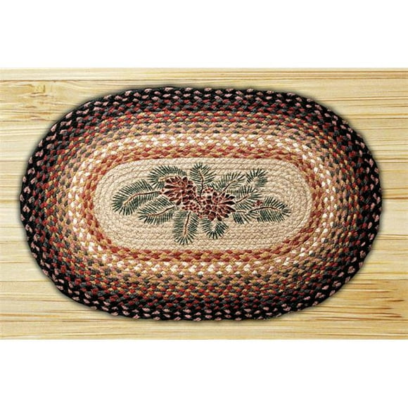 Capitol Importing 65-083PRB Pinecone Red Berry - 20 in. x 30 in. Oval Patch