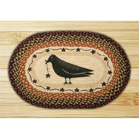 Capitol Importing 65-919CS Crow & Star - 20 in. x 30 in. Oval Patch