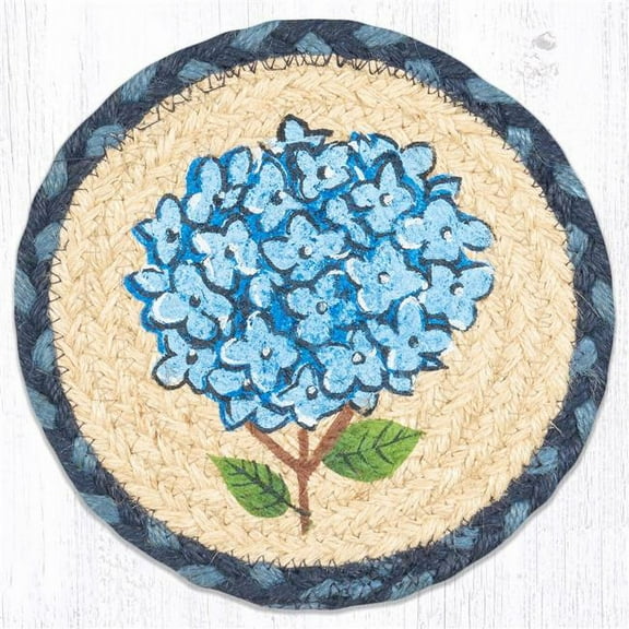 Capitol Importing 79-362BH 7 x 7 in. LC-362 Blue Hydrangea Round Large Coaster