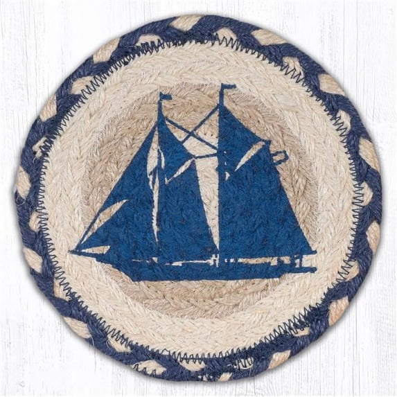 Capitol Importing 79-444S 7 x 7 in. LC-444 Schooner Round Large Coaster