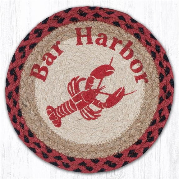 Capitol Importing 80-396BH 10 x 10 in. MSPR-396 Bar Harbor Printed Round Braided Trivet