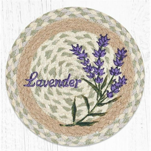 Capitol Importing 80-611L 10 x 10 in. Lavender Printed Trivet Round Rug