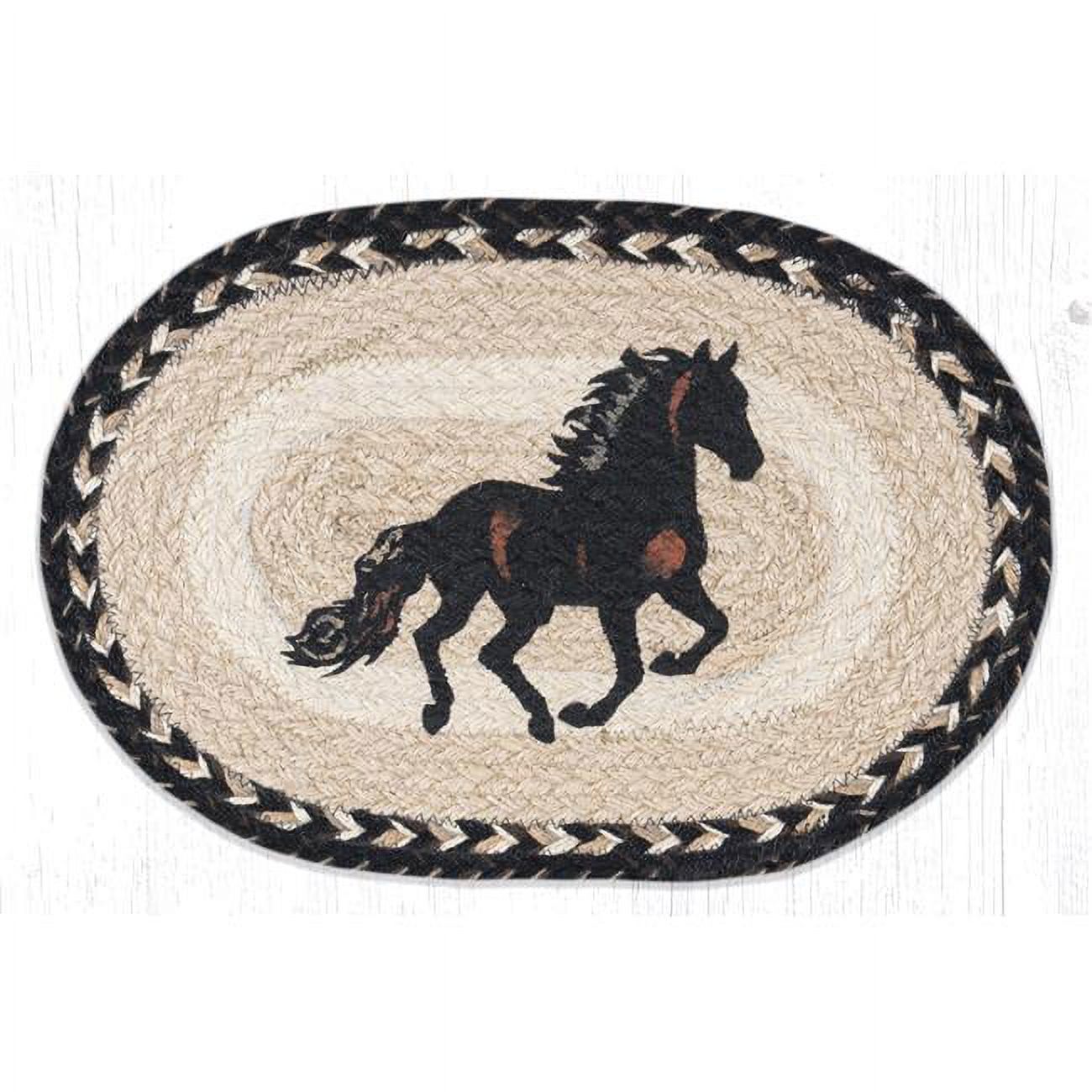 Capitol Importing 81-9-093S 10 x 15 in. MSP-9-93 Stallion Printed Oval ...