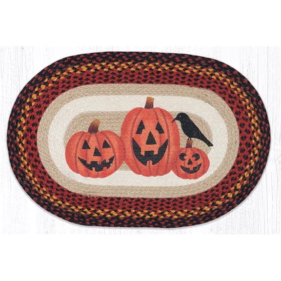 Capitol Importing OP-590 Three Jack-O-Lanterns Oval Patch