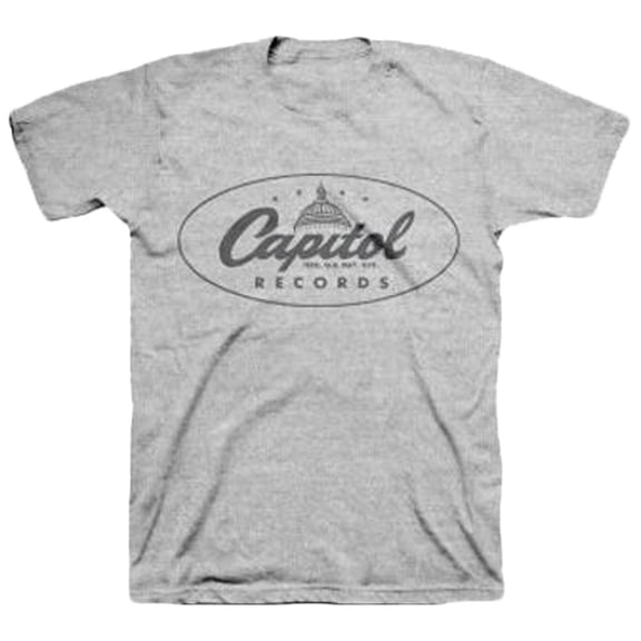 Capitol Records Classic Oval Logo Adult T-Shirt