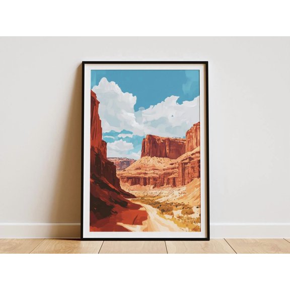 Capitol Reef Desert Travel Poster Unframed Paper Print