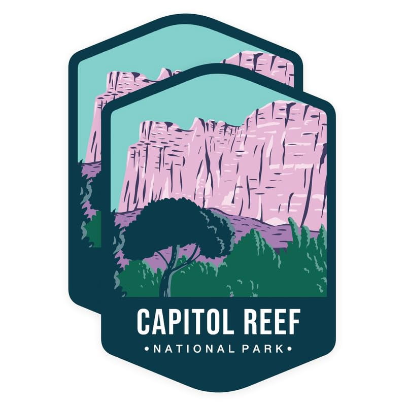 Capitol Reef National Park Bumper Sticker - US National Park - 5 Inches ...