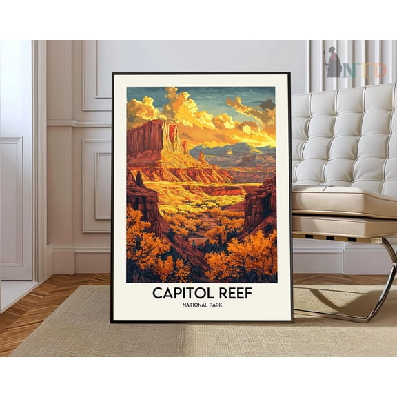 Capitol Reef National Park, Capitol Reef Print, Capitol Reef Poster, Capitol Reefcapitol Reef Art Print, Capitol Reef Photography Wall Art, Modern Wall Decor, 12x18 UNFRAMED