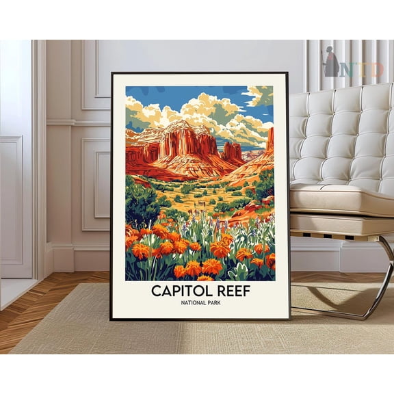 Capitol Reef National Park, Capitol Reef Print, Capitol Reef Poster, Capitol Reefcapitol Reef Art Print, Capitol Reef Photography Wall Art, Modern Wall Decor, 8x12 UNFRAMED