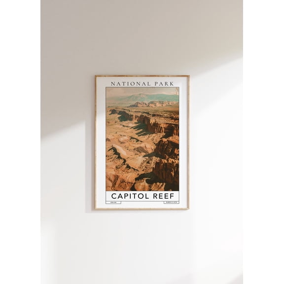 Capitol Reef National Park Poster: Utah Travel Poster, Unframed Poster Size 8x12