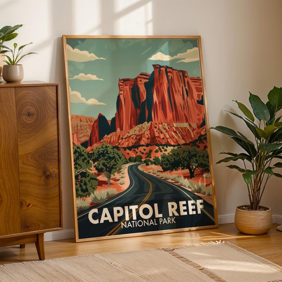 Capitol Reef National Park Travel Poster