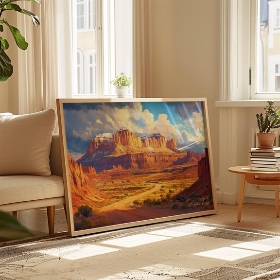 Capitol Reef National Park Utah Wall Art Decor Unframed Paper Print