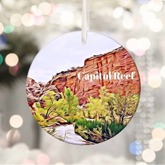 Capitol Reef Ornament, Christmas Ornament, Capitol Reef Gift, Capitol Reef Christmas, Capitol Reef, Capitol Reef Travel ChXYo4 (Capitol Reef-47TH22)