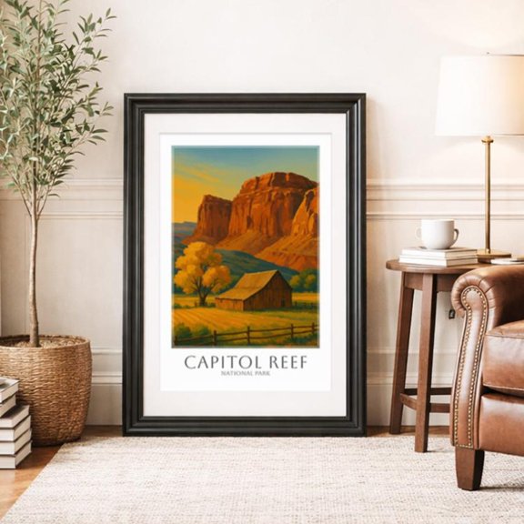 Capitol Reef Travel National Park Wall Art, Unframed Poster