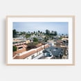 thumbnail image 1 of Over Capitola 03 - Capitola California Photography Coastal Beach House Architecture Seaside Scenic Cityscape Ocean Oak Framed Wall Art Print 12 x 18 inches, 1 of 6