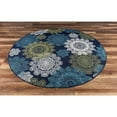 thumbnail image 1 of Capitola GAD Posey Beautiful Contemporary Geometric Indoor Outdoor Area Rug Multi-Color 6'7" 6' Round/Square Round, 1 of 3