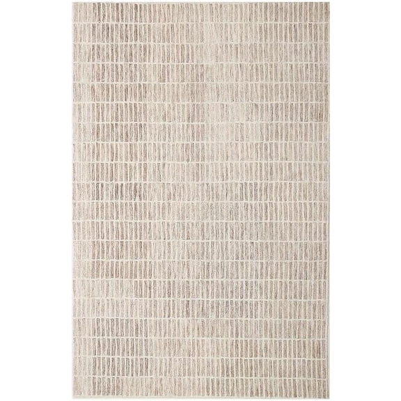 Capitola Hand-Tufted Wool Area Rug 2x3 -Rugs for Living Room Unique Modern Geometric Grid Pattern PB Style, Handmade Textured Carpet Bedroom, Dining Room & Entryway (Gold)