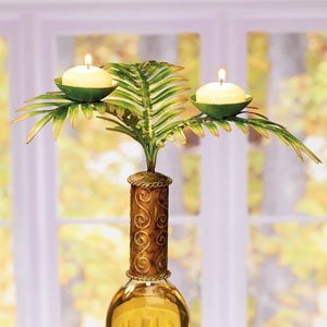 Capiz Shell Candelabra - Fern