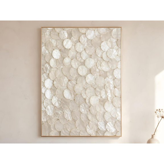 Capiz Shell Coastal Wall Art Print