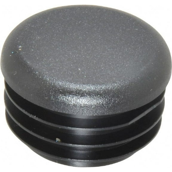 Caplugs Round Head Plug 1-1/8" OD, Polyethylene, Black