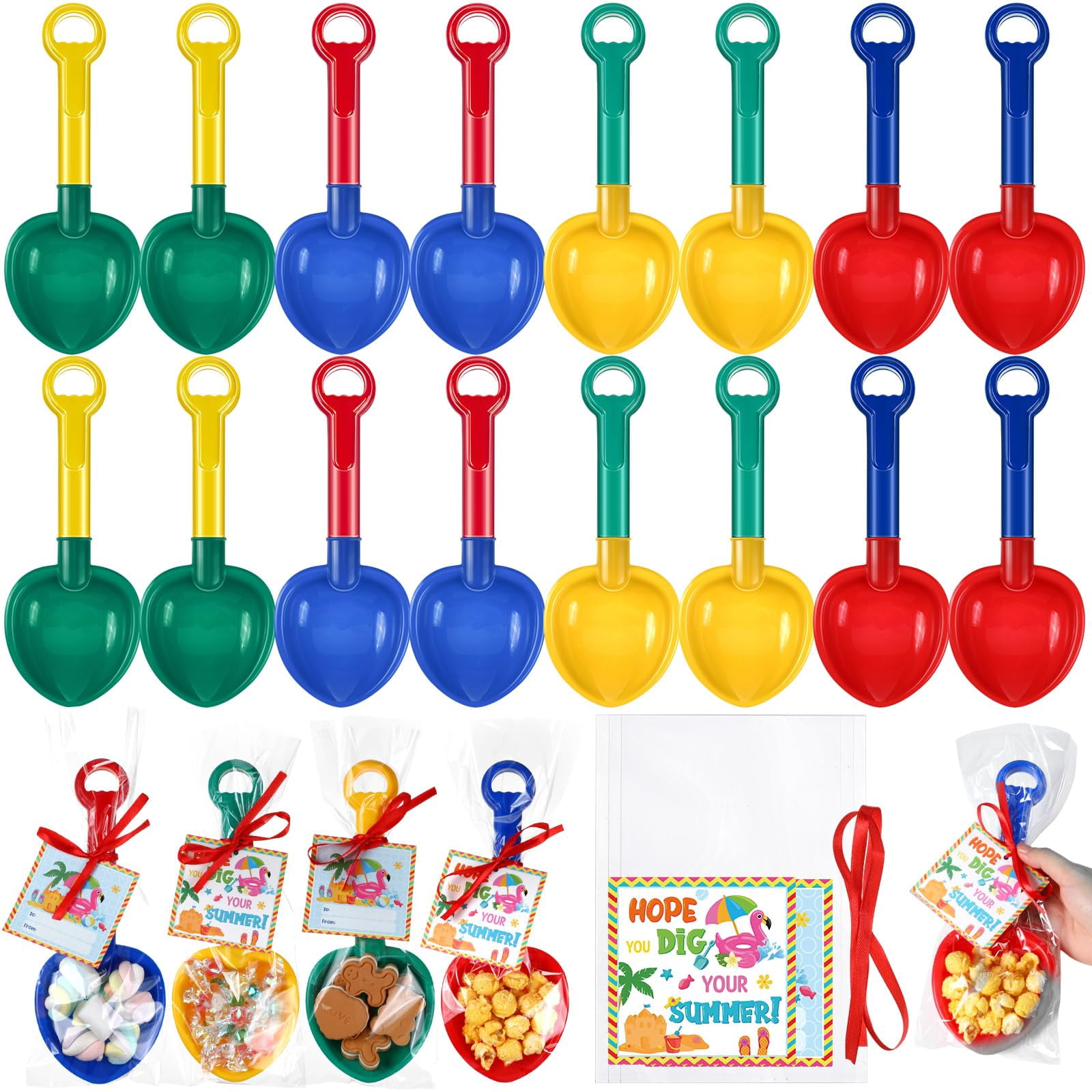 24-Pack Graduation Gift Bags Bulk - Kindergarten Party Favors Cookie Bags With Handles