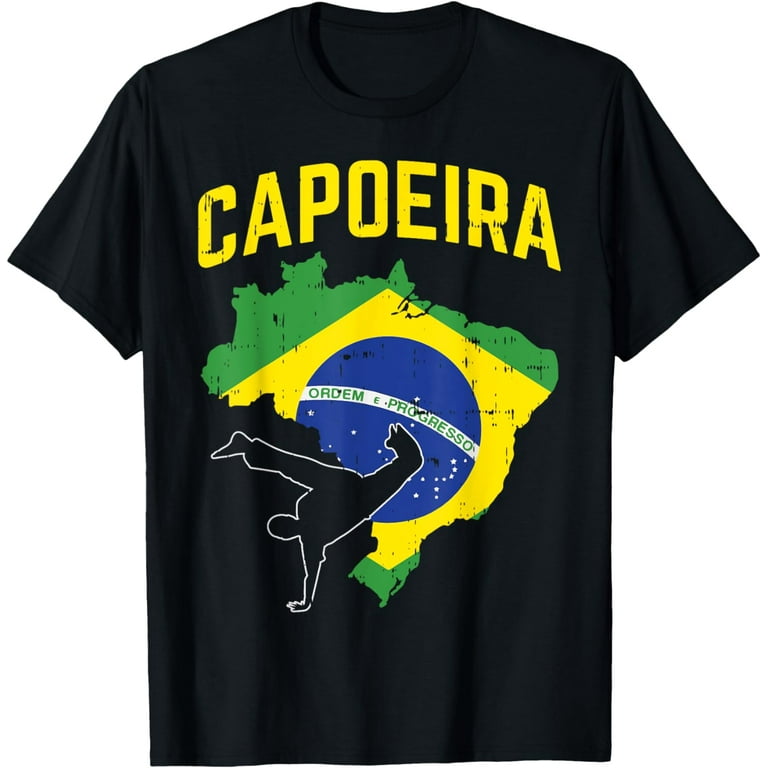 Flag Of Brazil Capoeira T-Shirt Flag Of Brazil Capoeira T-Shirt
