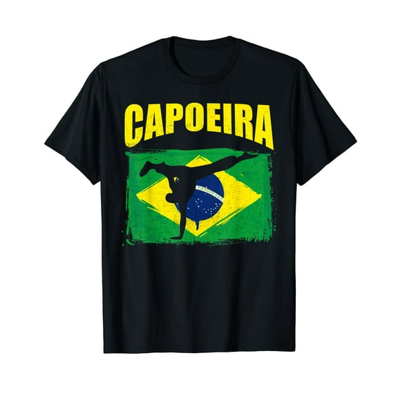 Capoeira Brazilian Flag Brazil Bride Martial Art Dance T-Shirt