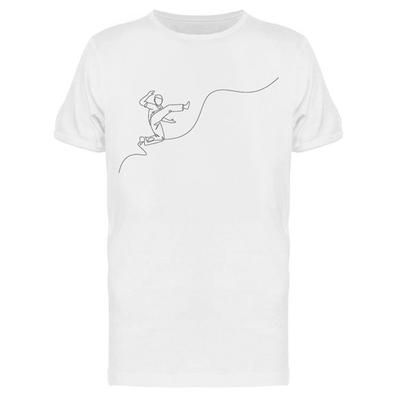 Capoeira Jump Move T-Shirt Men -Image by Shutterstock, Male 3X-Large