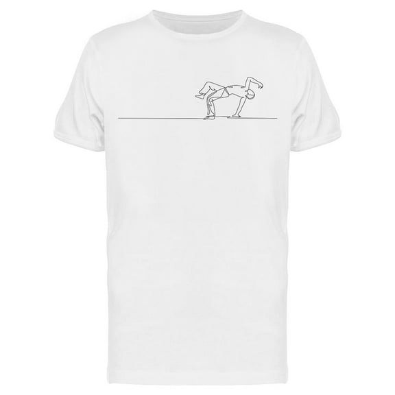 Capoeira Single Line Move T-Shirt Men -Image by Shutterstock, Male XX-Large