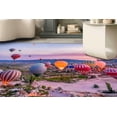 thumbnail image 1 of Cappadocia Rug, Colorful Rug, Air Balloon Landscape Rug, Stair Rugs, Urgup Rug, Living Room Rugs, Sunrise at Cappadocia Rugs, Printed Rugs, 3.3'x9.2' - 100x280 cm, 1 of 8