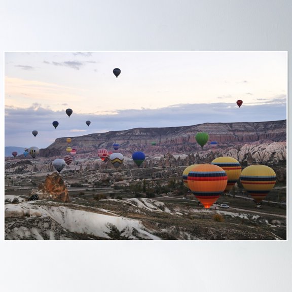 Cappadocia - Turkey Poster Wall Art, Modern Wall Decor For Living Room Bedroom, 24x36 UNFRAMED